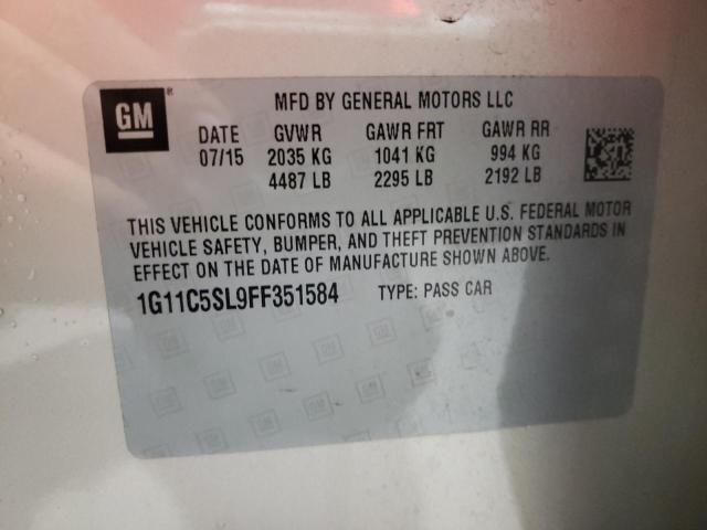 Photo 10 from auction – 2015 CHEVROLET MALIBU 1LT with VIN 1G11C5SL9FF351584