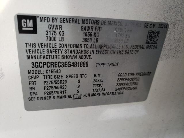 Photo 10 from auction – 2014 CHEVROLET SILVERADO with VIN 3GCPCREC3EG481880