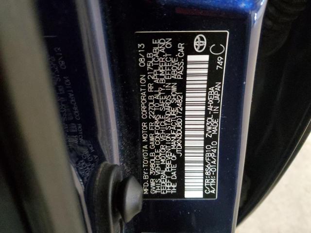 Photo 10 from auction – 2013 TOYOTA PRIUS with VIN JTDKN3DU8D1724821