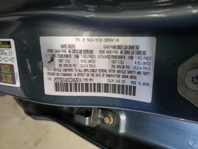 Photo 10 from auction – 2012 MAZDA CX-9 with VIN JM3TB2CA8C0342914