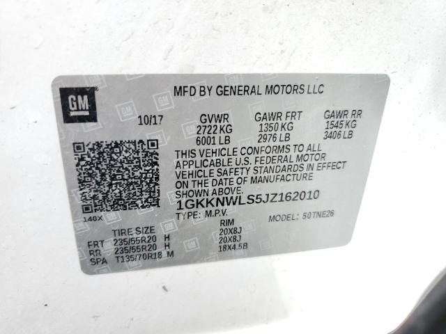 Photo 10 from auction – 2018 GMC ACADIA SLT with VIN 1GKKNWLS5JZ162010