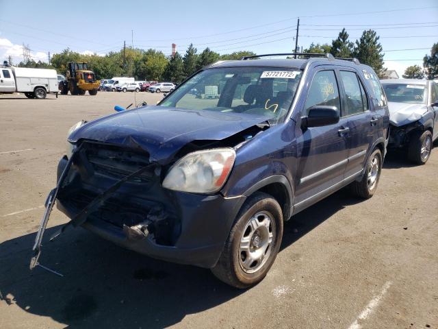 Photo 2 from auction – 2005 HONDA CR-V LX with VIN SHSRD78575U306974