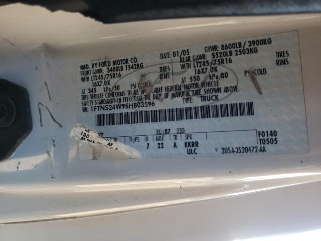 Photo 10 from auction – 2005 FORD ECONOLINE with VIN 1FTNS24W95HB03596