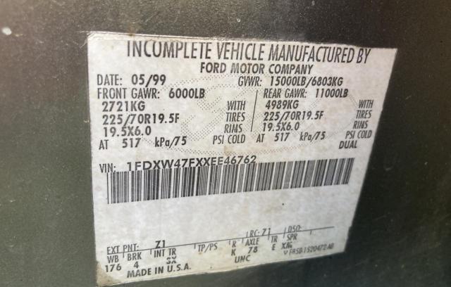 Photo 10 from auction – 1999 FORD F450 SUPER with VIN 1FDXW47FXXEE46762