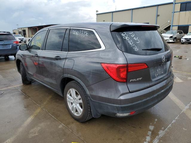 Photo 3 from auction – 2016 HONDA PILOT LX with VIN 5FNYF5H10GB018358