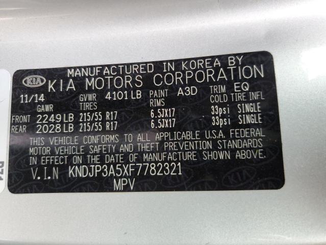 Photo 10 from auction – 2015 KIA SOUL + with VIN KNDJP3A5XF7782321