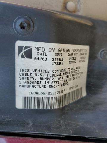 Photo 10 from auction – 2003 SATURN ION LEVEL with VIN 1G8AL52F23Z177427