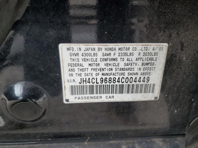 Photo 10 from auction – 2004 ACURA TSX with VIN JH4CL96884C004449