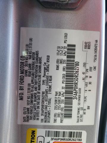 Photo 10 from auction – 2013 FORD FUSION SE with VIN 3FA6P0HR5DR262780