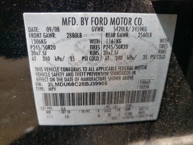 Photo 10 from auction – 2008 LINCOLN MKX with VIN 2LMDU68C28BJ39905