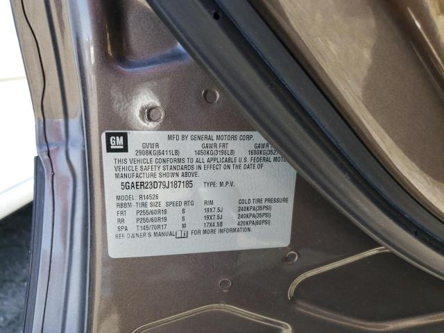 Photo 10 from auction – 2009 BUICK ENCLAVE CX with VIN 5GAER23D79J187185