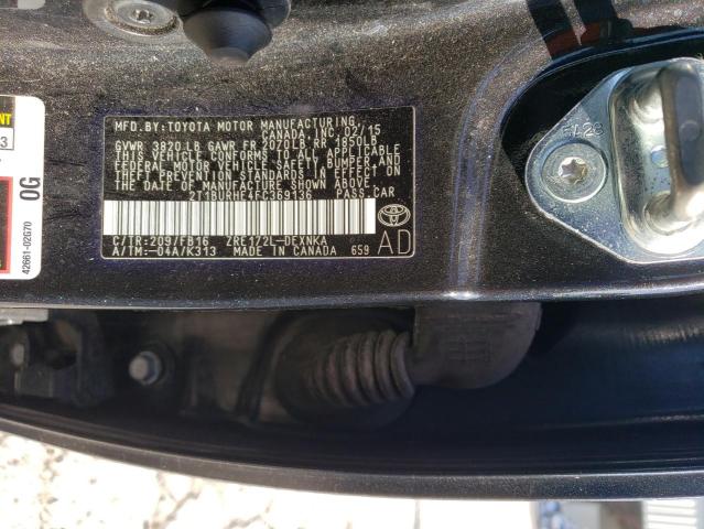Photo 10 from auction – 2015 TOYOTA COROLLA L with VIN 2T1BURHE4FC369136