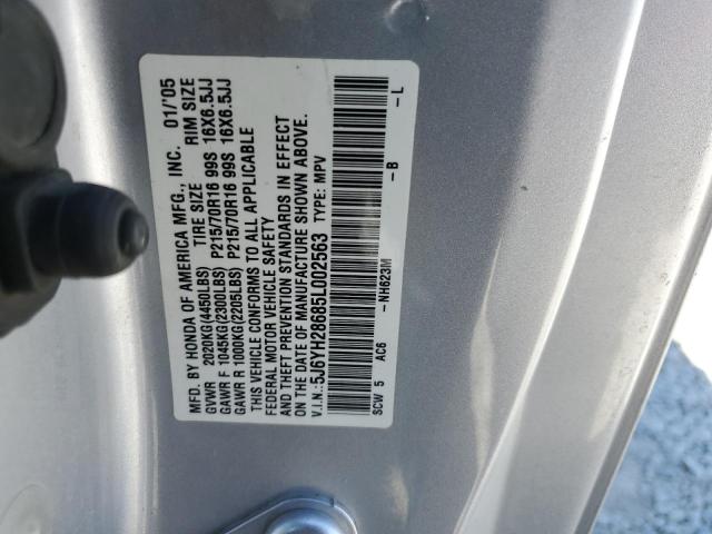Photo 10 from auction – 2005 HONDA ELEMENT EX with VIN 5J6YH28685L002563