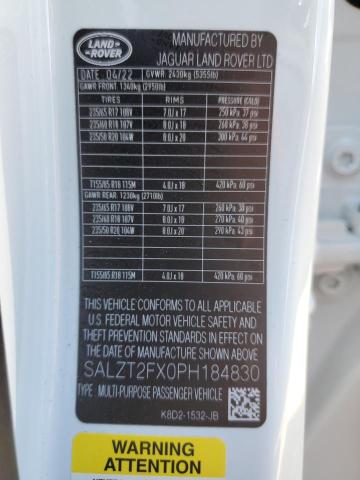 Photo 10 from auction – 2023 LAND ROVER RANGE ROVE with VIN SALZT2FX0PH184830
