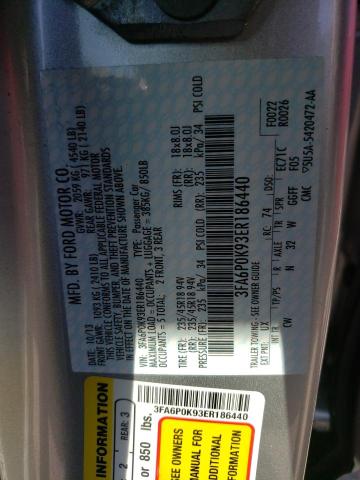 Photo 10 from auction – 2014 FORD FUSION TIT with VIN 3FA6P0K93ER186440