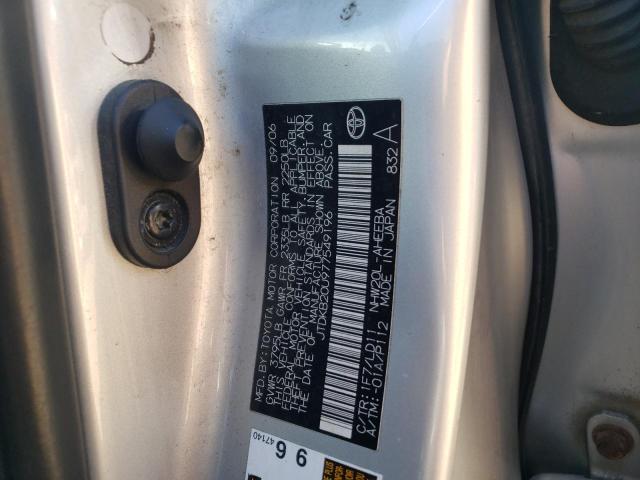 Photo 10 from auction – 2007 TOYOTA PRIUS with VIN JTDKB20U977549196