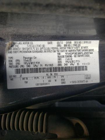 Photo 10 from auction – 2015 FORD FOCUS S with VIN 1FADP3E28FL255744
