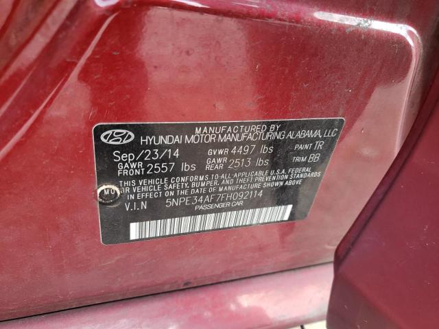 Photo 10 from auction – 2015 HYUNDAI SONATA SPO with VIN 5NPE34AF7FH092114