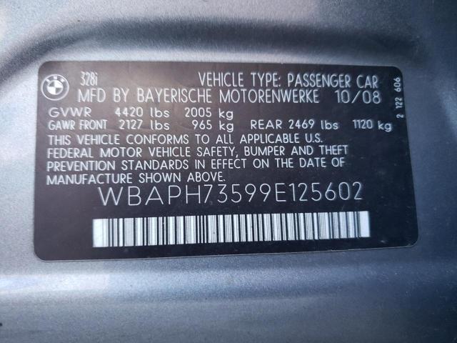 Photo 10 from auction – 2009 BMW 328 I with VIN WBAPH73599E125602