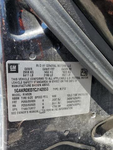 Photo 10 from auction – 2012 BUICK ENCLAVE with VIN 5GAKRDED7CJ142850