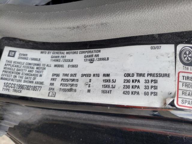 Photo 10 from auction – 2007 CHEVROLET COLORADO with VIN 1GCCS199078218577