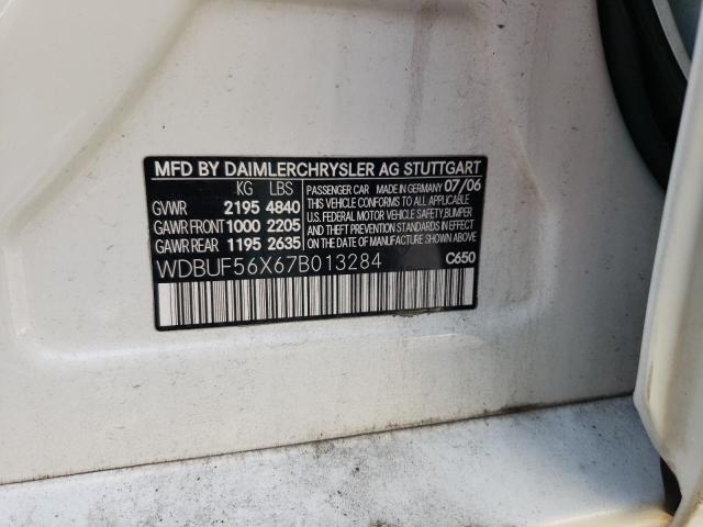 Photo 10 from auction – 2007 MERCEDES-BENZ E 350 with VIN WDBUF56X67B013284
