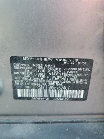 Photo 10 from auction – 2009 SUBARU FORESTER with VIN JF2SH61689H752407
