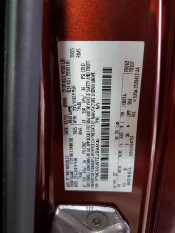 Photo 10 from auction – 2014 FORD ESCAPE TIT with VIN 1FMCU0J97EUB93435