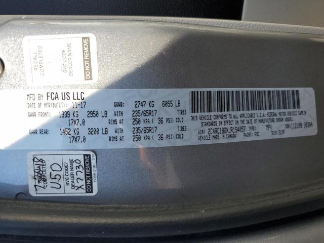 Photo 10 from auction – 2018 CHRYSLER PACIFICA T with VIN 2C4RC1BGXJR154057