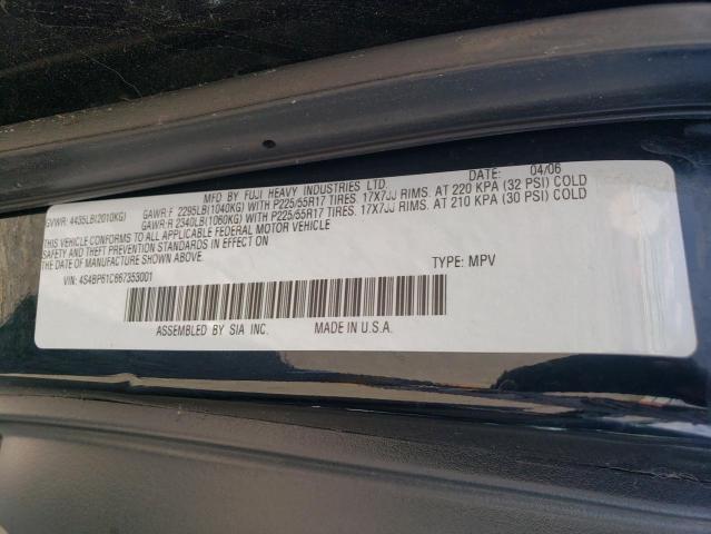 Photo 10 from auction – 2006 SUBARU LEGACY OUT with VIN 4S4BP61C667353001