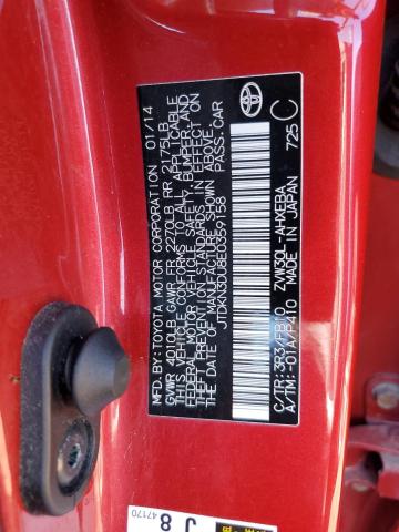 Photo 10 from auction – 2014 TOYOTA PRIUS with VIN JTDKN3DU8E0359158