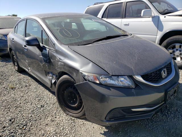 HONDA CIVIC LX 2013 with VIN 19XFB2F58DE225184 - Photo from auction