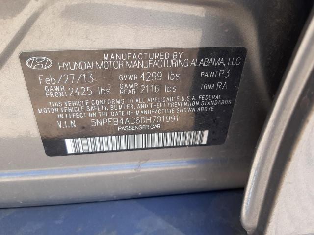 Photo 10 from auction – 2013 HYUNDAI SONATA GLS with VIN 5NPEB4AC6DH701991