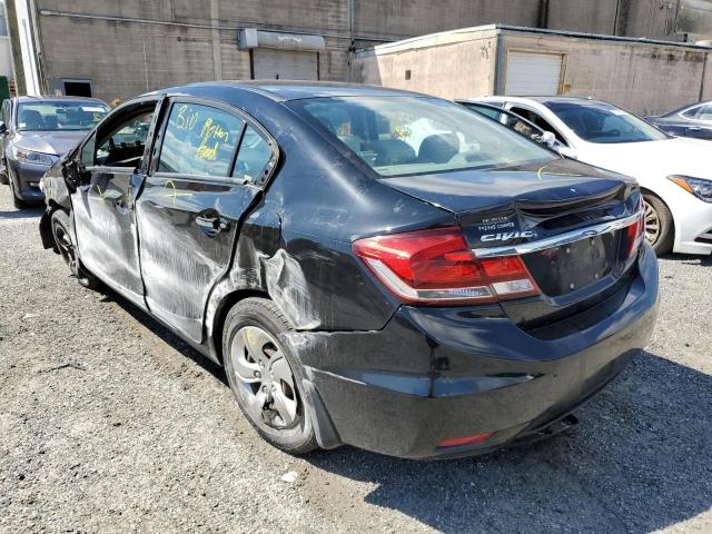 Photo 3 from auction – 2013 HONDA CIVIC LX with VIN 19XFB2F52DE249142