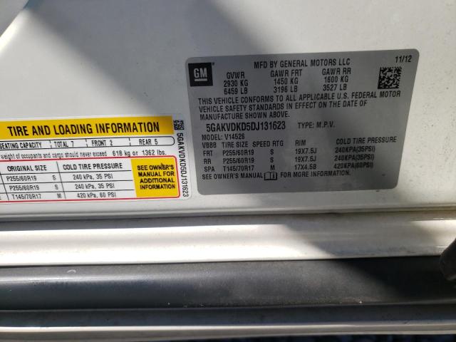 Photo 10 from auction – 2013 BUICK ENCLAVE with VIN 5GAKVDKD5DJ131623