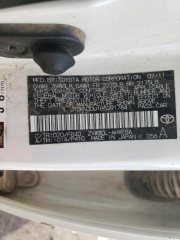 Photo 10 from auction – 2011 TOYOTA PRIUS with VIN JTDKN3DU1B5291784
