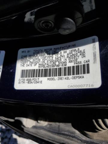 Photo 10 from auction – 2011 TOYOTA COROLLA BA with VIN 5YFBU4EE9BP001830