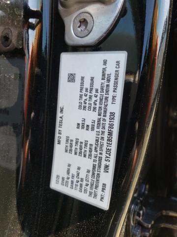 Photo 10 from auction – 2021 TESLA MODEL 3 with VIN 5YJ3E1EB5MF861938