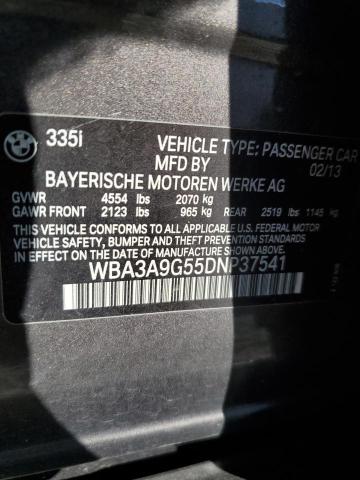 Photo 10 from auction – 2013 BMW 335 I with VIN WBA3A9G55DNP37541