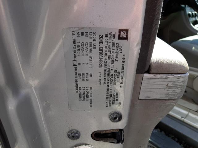 Photo 10 from auction – 2008 CHEVROLET EQUINOX LS with VIN 2CNDL13F986348926