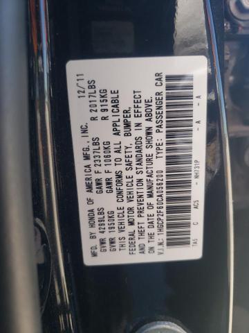 Photo 10 from auction – 2012 HONDA ACCORD SE with VIN 1HGCP2F60CA056200