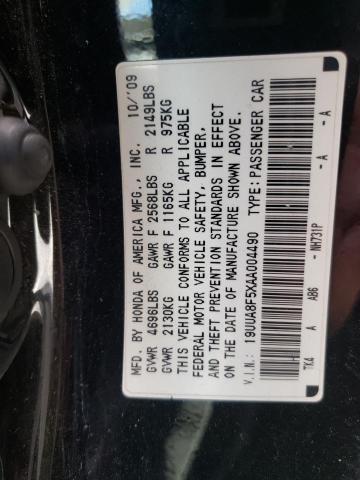 Photo 10 from auction – 2010 ACURA TL with VIN 19UUA8F5XAA004490