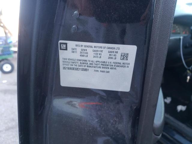Photo 10 from auction – 2012 CHEVROLET IMPALA LS with VIN 2G1WA5E32C1125851