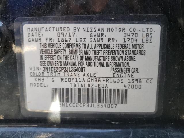 Photo 10 from auction – 2018 NISSAN VERSA NOTE with VIN 3N1CE2CP3JL354007