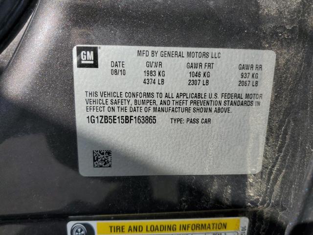 Photo 10 from auction – 2011 CHEVROLET MALIBU LS with VIN 1G1ZB5E15BF163865