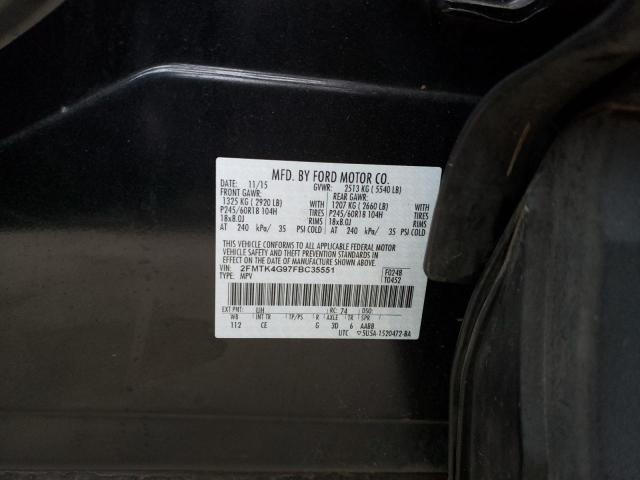 Photo 10 from auction – 2015 FORD EDGE SE with VIN 2FMTK4G97FBC35551