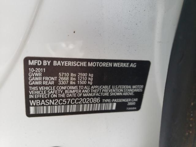 Photo 10 from auction – 2012 BMW 535 IGT with VIN WBASN2C57CC202086