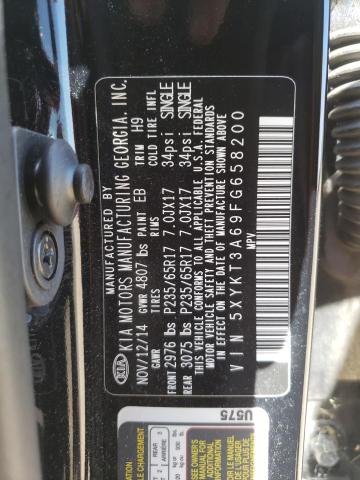 Photo 10 from auction – 2015 KIA SORENTO LX with VIN 5XYKT3A69FG658200