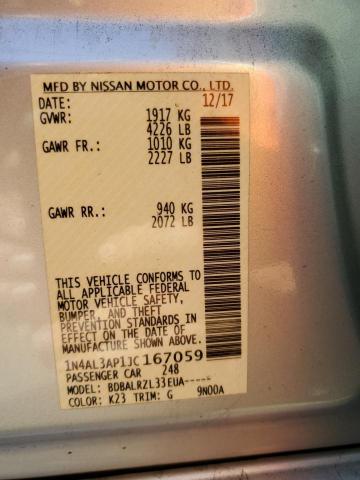 Photo 10 from auction – 2018 NISSAN ALTIMA 2.5 with VIN 1N4AL3AP1JC167059