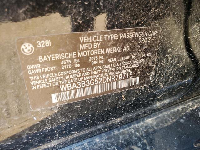 Photo 10 from auction – 2013 BMW 328 XI with VIN WBA3B3G52DNR79715